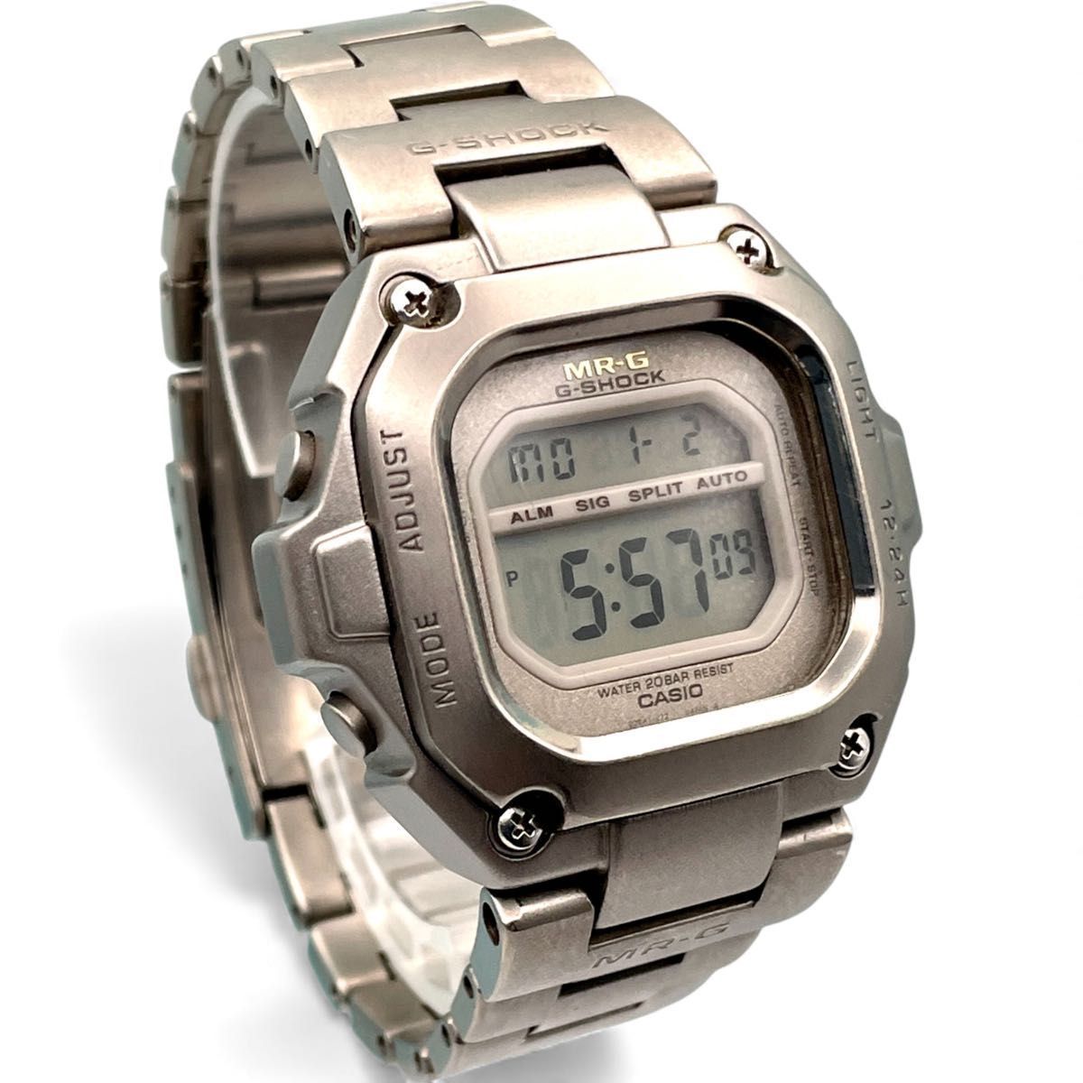 稼働 CASIO カシオ G-SHOCK MRG-110 T 初代 チタンモデル クォーツ Gショック チタン ヴィンテージ