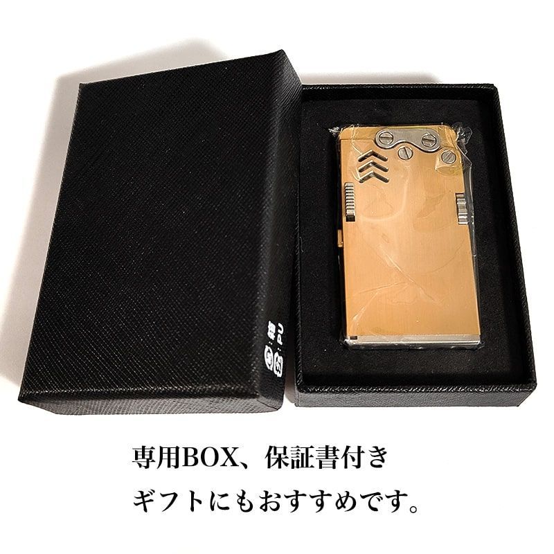 オイルライター オリバー メカニカル ソリッドブラス サテン 重厚 