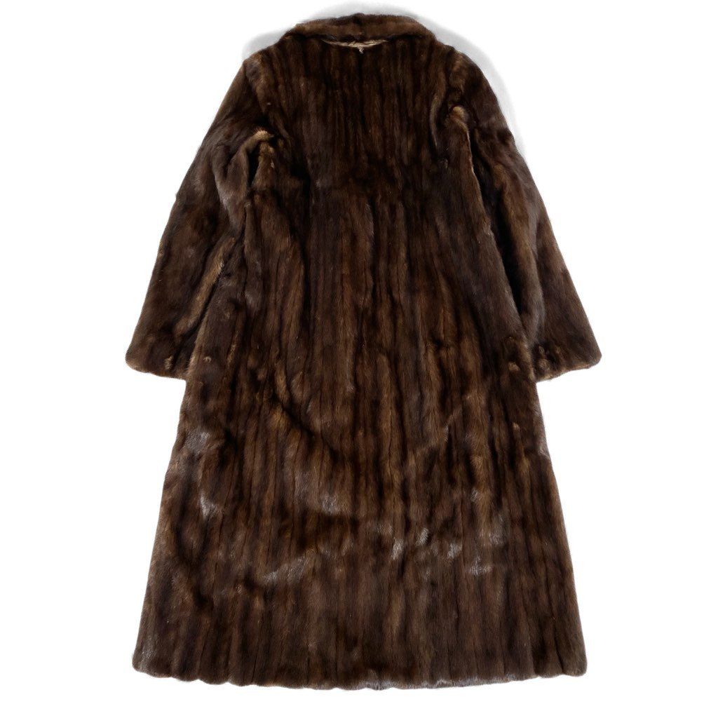 70L15 EMBA エンバ デミバフミンク 裾フリル 超ロングコート 丈118cm