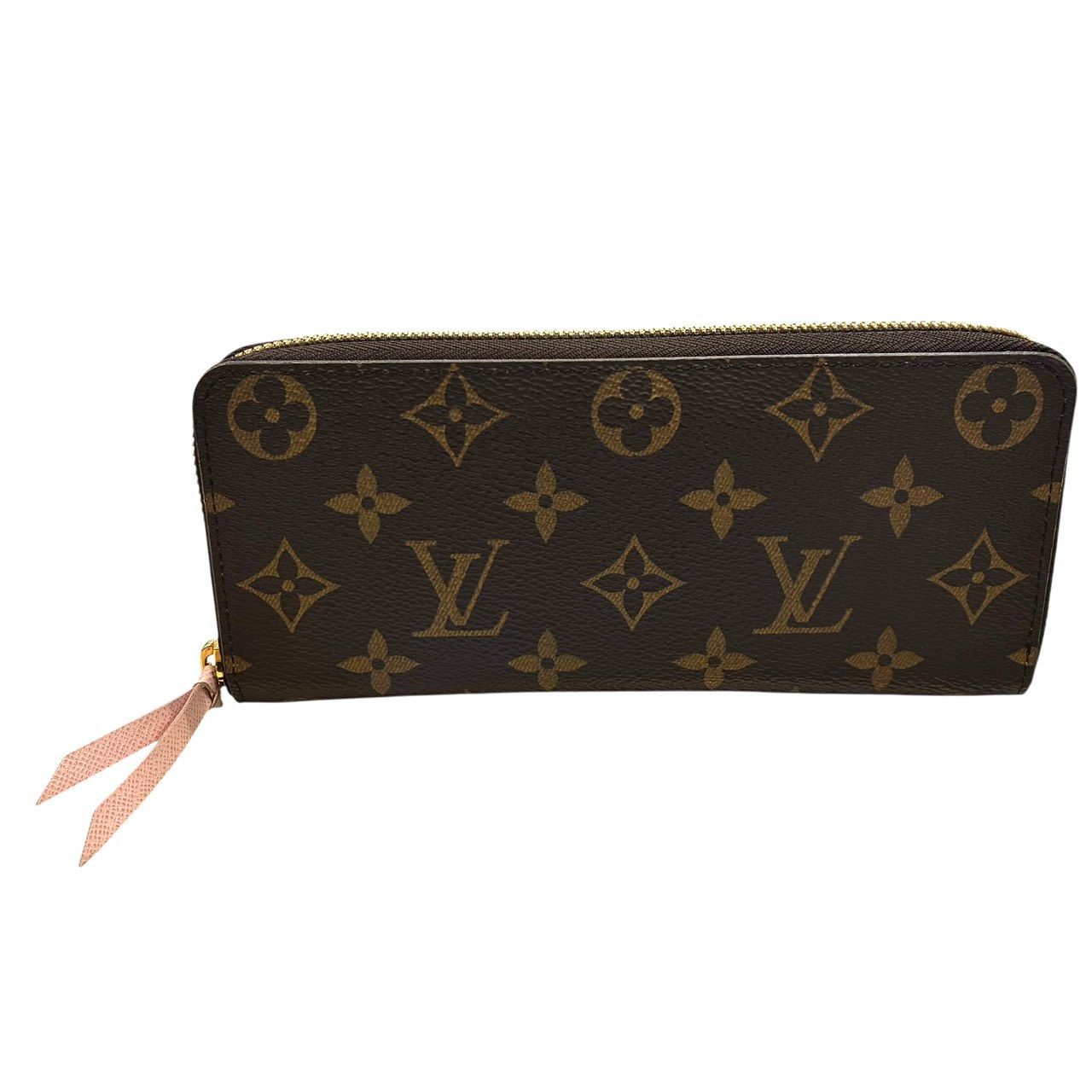 LOUIS VUITTON ルイ ヴィトン ポルトフォイユ クレマンス モノグラム ローズバレリーヌ ラウンド長財布 ♯