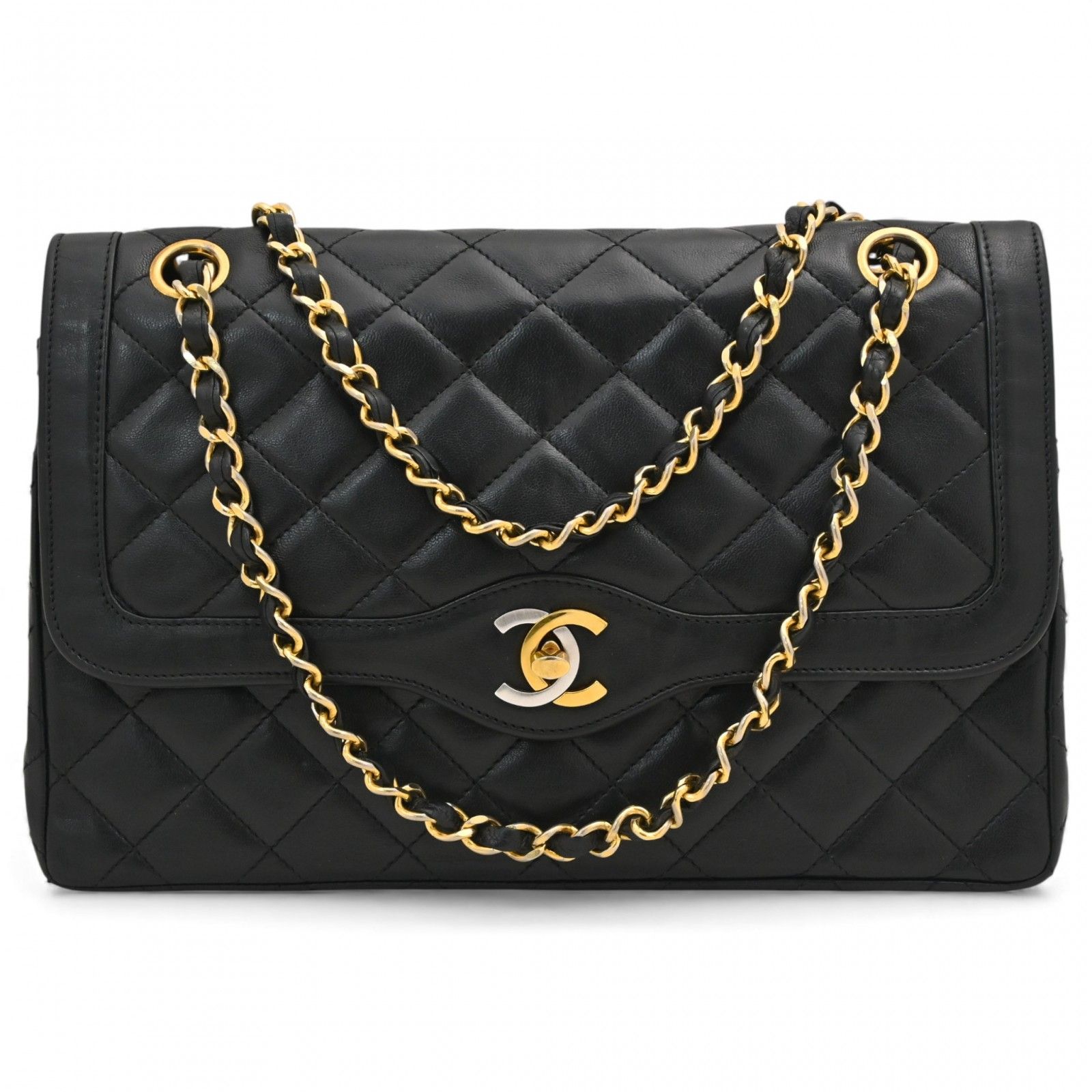 シャネル パリ マトラッセ25 チェーンショルダーバッグ Bランク ch 45185 bf