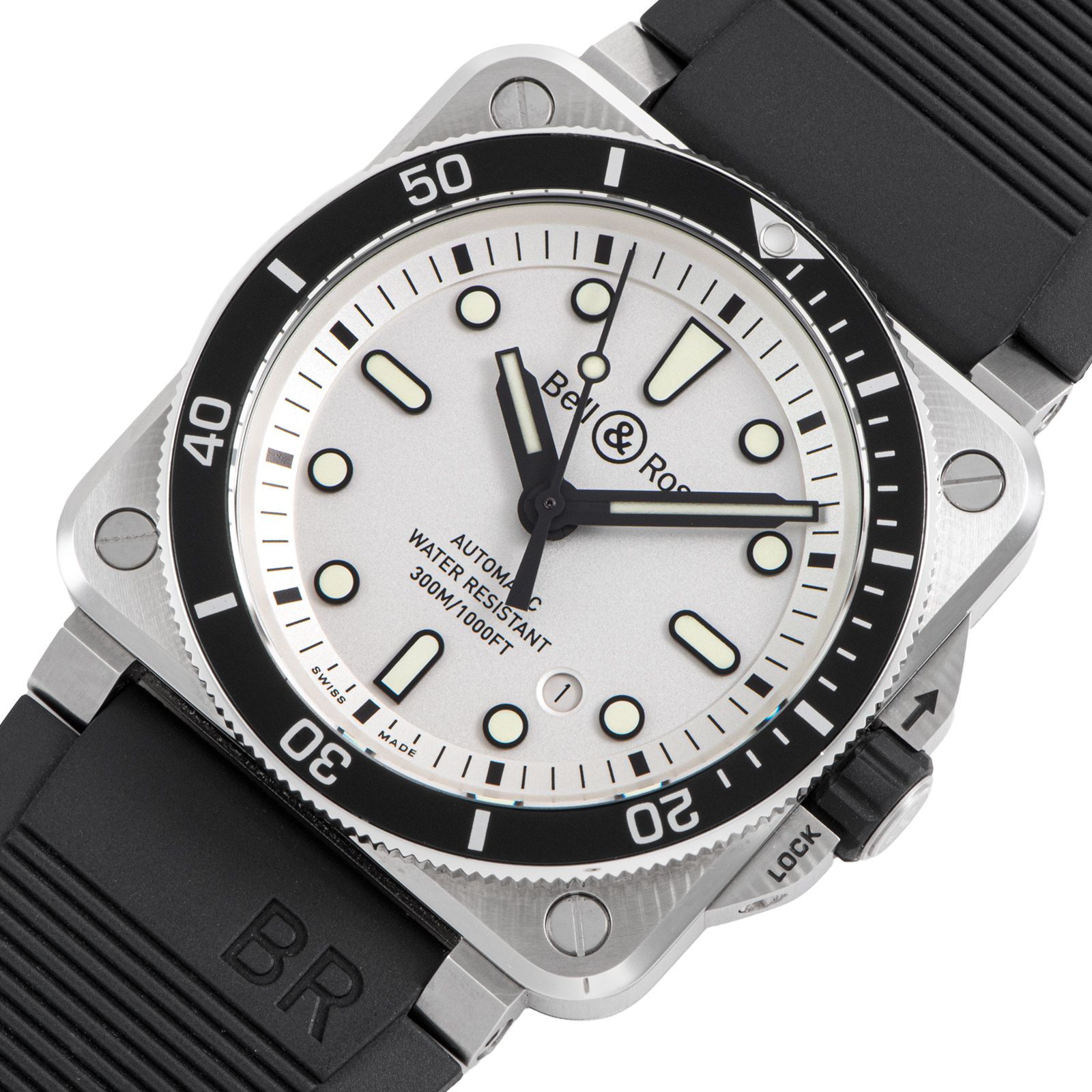  Bell＆Ross ベル＆ロス BR 03-92 ダイバー ホワイト 0392-D-WH-ST SRB 保証書 その他 時計
