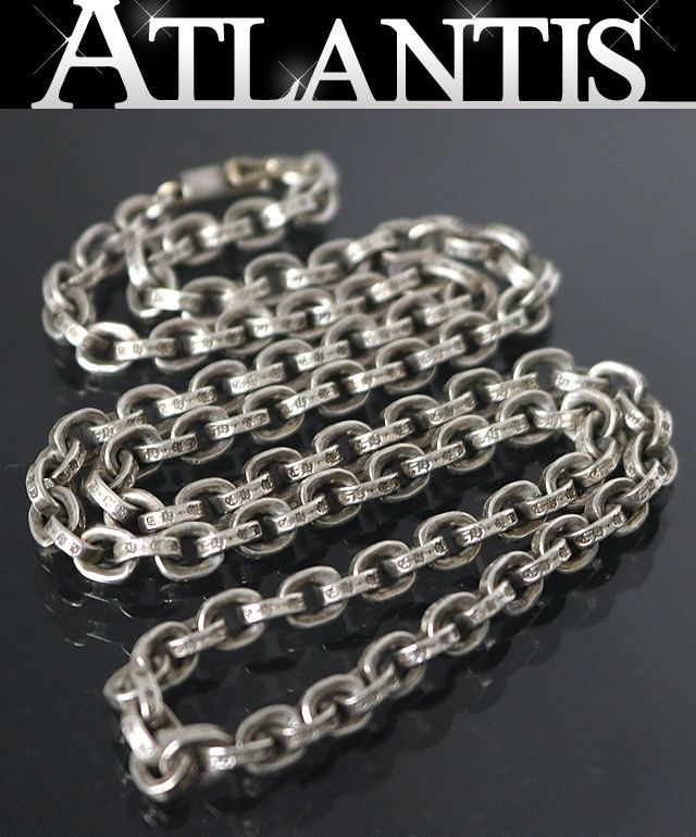 CHROME HEARTS クロムハーツ ペーパーチェーン ネックレス 20インチ メンズ シルバー SV 925 101550