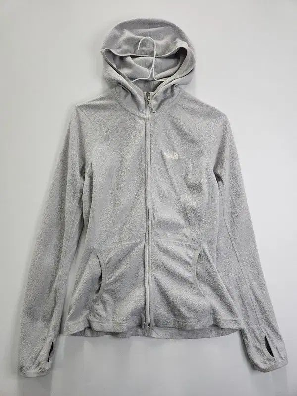 THE NORTH FACE ザノースフェイス ライトグレー フード フリース