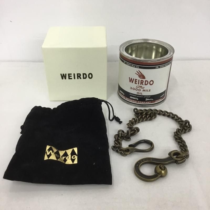 WEIRDO★ウォレットチェーン4アイズ　レザー WEIRDO ウィアード その他ファッション小物 ウォレットチェーン 箱有