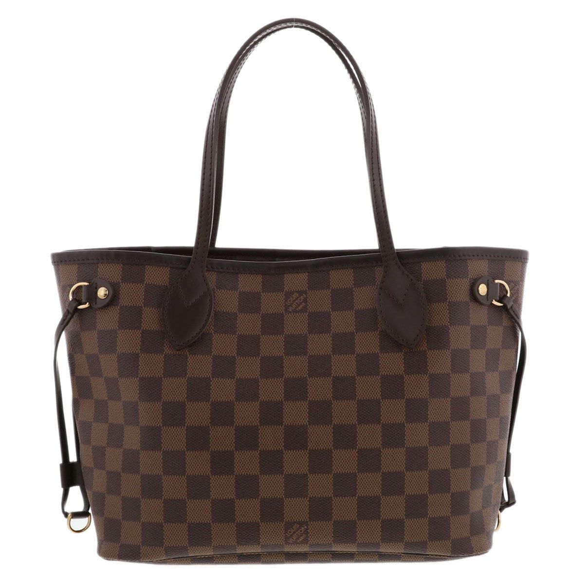 美品　ヴィトン　ダミエ　ネヴァーフルPM トートバッグ　ブラウン　N51109 新品同様 ルイ ヴィトン LOUIS VUITTON ダミエ ネヴァーフル PM トート