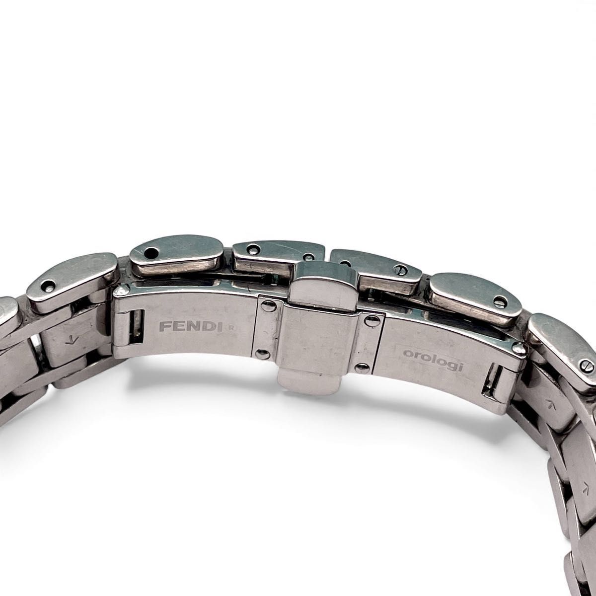 美品 □ 稼働FENDI フェンディ 750L オロロジ ズッカ 黒文字盤