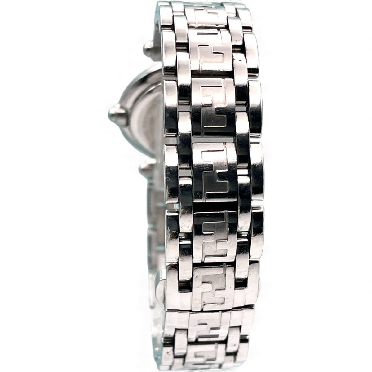 美品 □ 稼働FENDI フェンディ 750L オロロジ ズッカ 黒文字盤