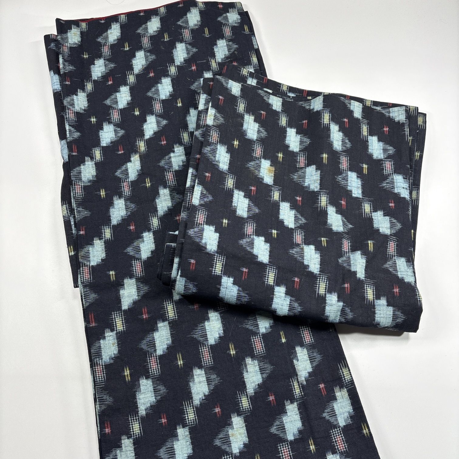 綿絣 久留米 備後絣 4枚 綿 着物まとめ売り 同梱購入歓迎 リメイク用