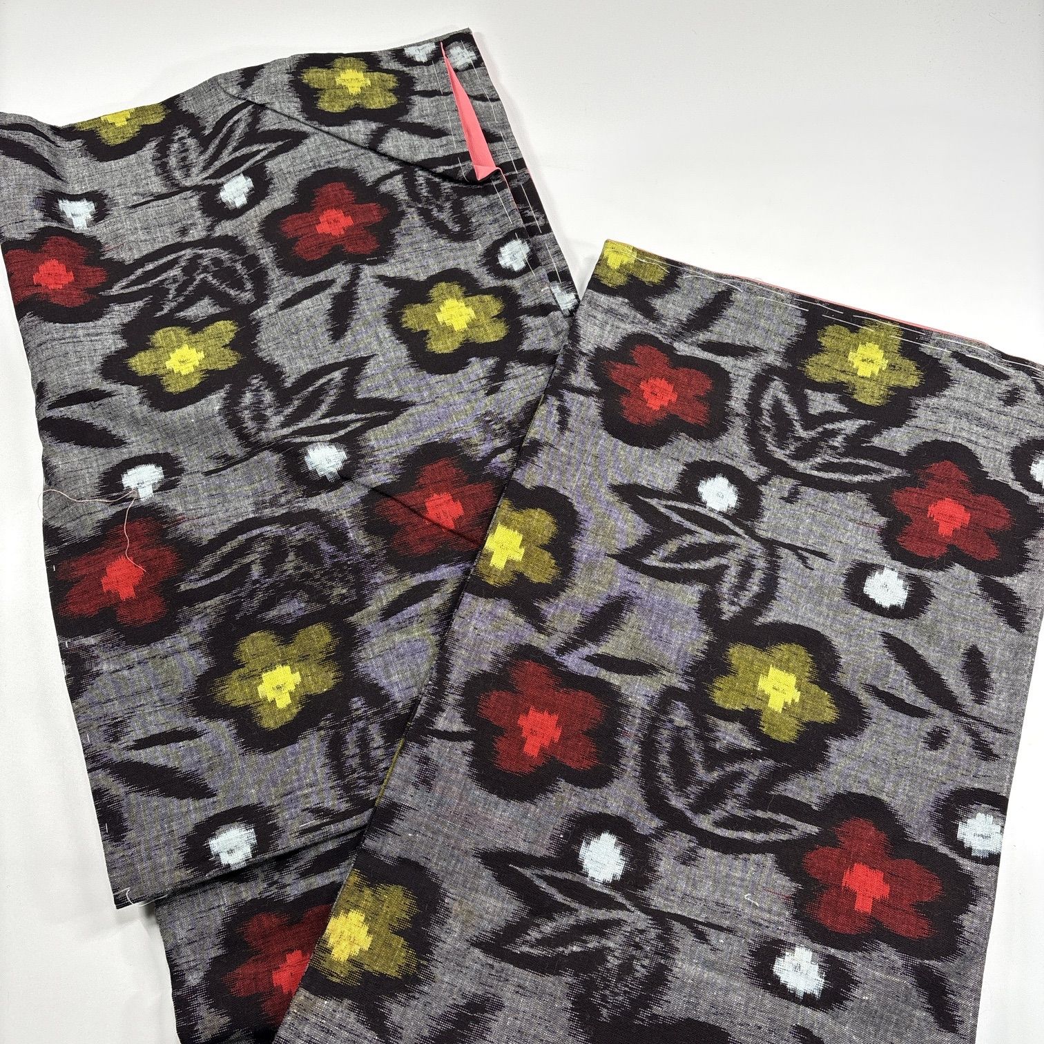 綿絣 久留米 備後絣 4枚 綿 着物まとめ売り 同梱購入歓迎 リメイク用