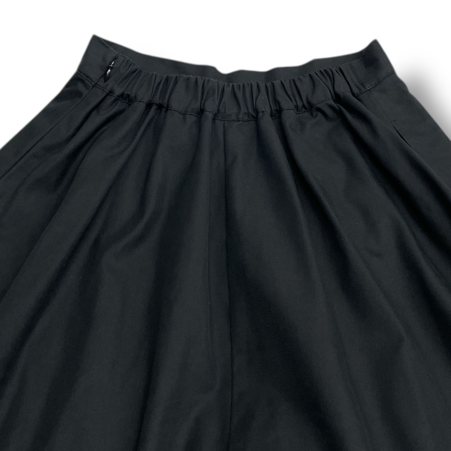  UN 3 D アンスリード アシメレイヤードパンツ ワイドパンツ レイヤード アシンメトリー ボリューム ブラック 黒 サイズ38 レディース ゴーゴー古着 18 No 1409 ワイドパンツ イージーパンツ パンツ