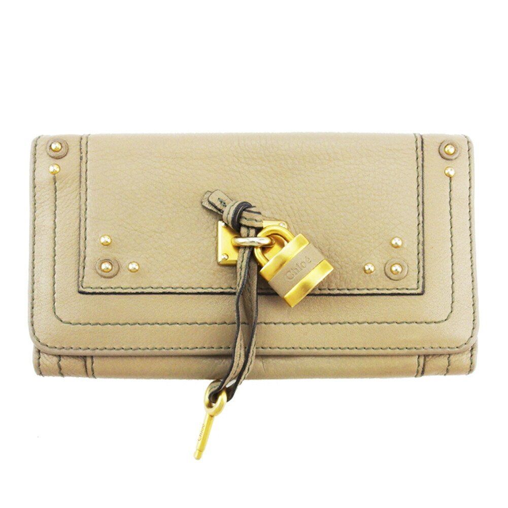 最大30％OFF】クロエ Chloe 長財布 パディントン グレー 灰色 ゴールド 