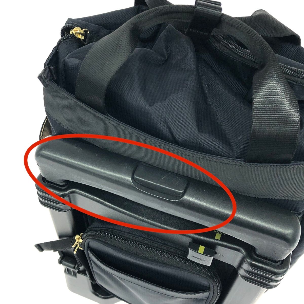 Swany スワニー キャリーバッグ/ルバンドミニ3 ロゴ/リボン/ナイロン