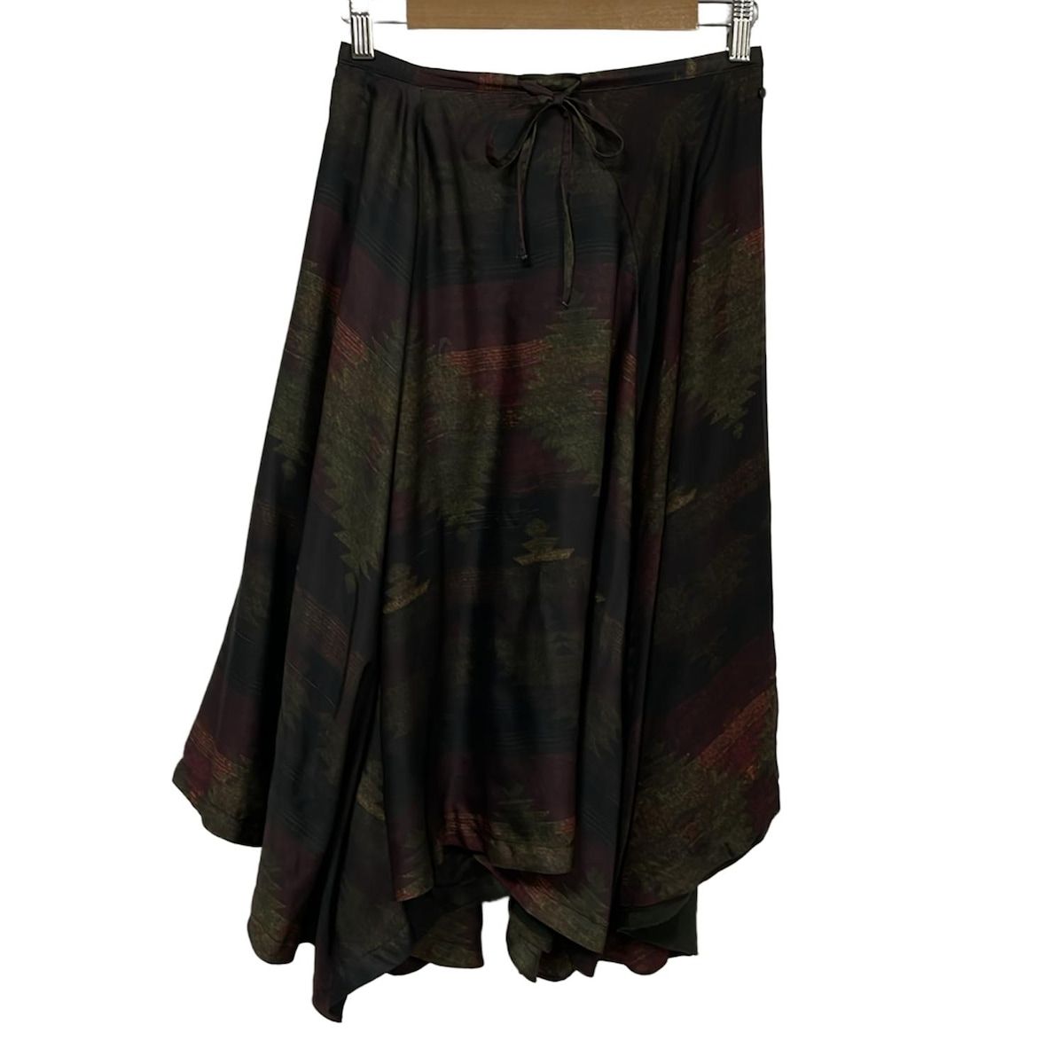 DIESEL ディーゼル ロングスカート サイズXXS XS レディース カーキ ボルドー マルチ