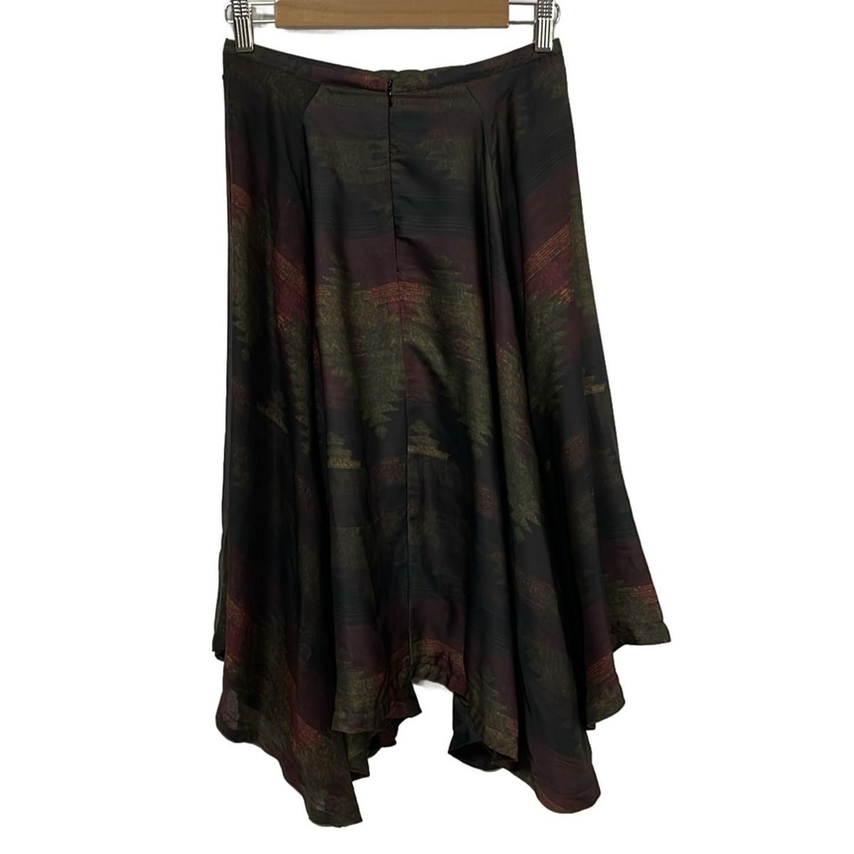 DIESEL ディーゼル ロングスカート サイズXXS XS レディース - カーキ×ボルドー×マルチ