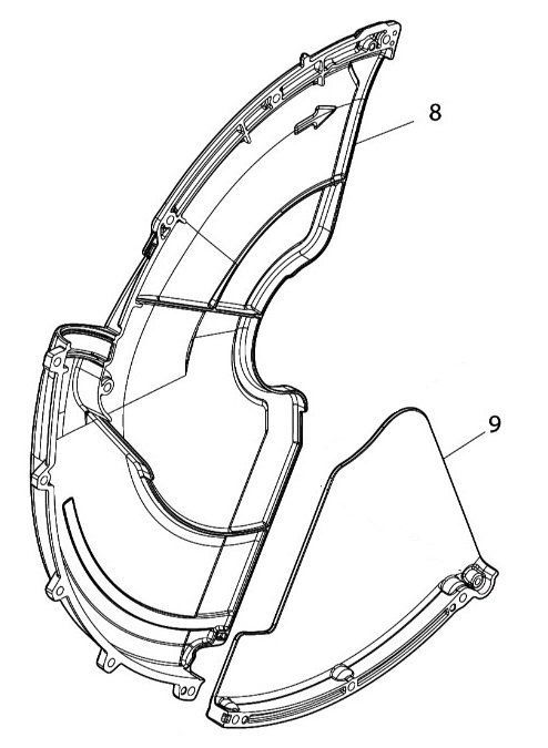 マキタ makita 355㎜ 充電式カッタ CE 002 GZ 用136991-0 ホイールカバーＬアッセンブリ 312 D 70-4 ロアガードＬ 2点 部品 修理 補給 パーツ