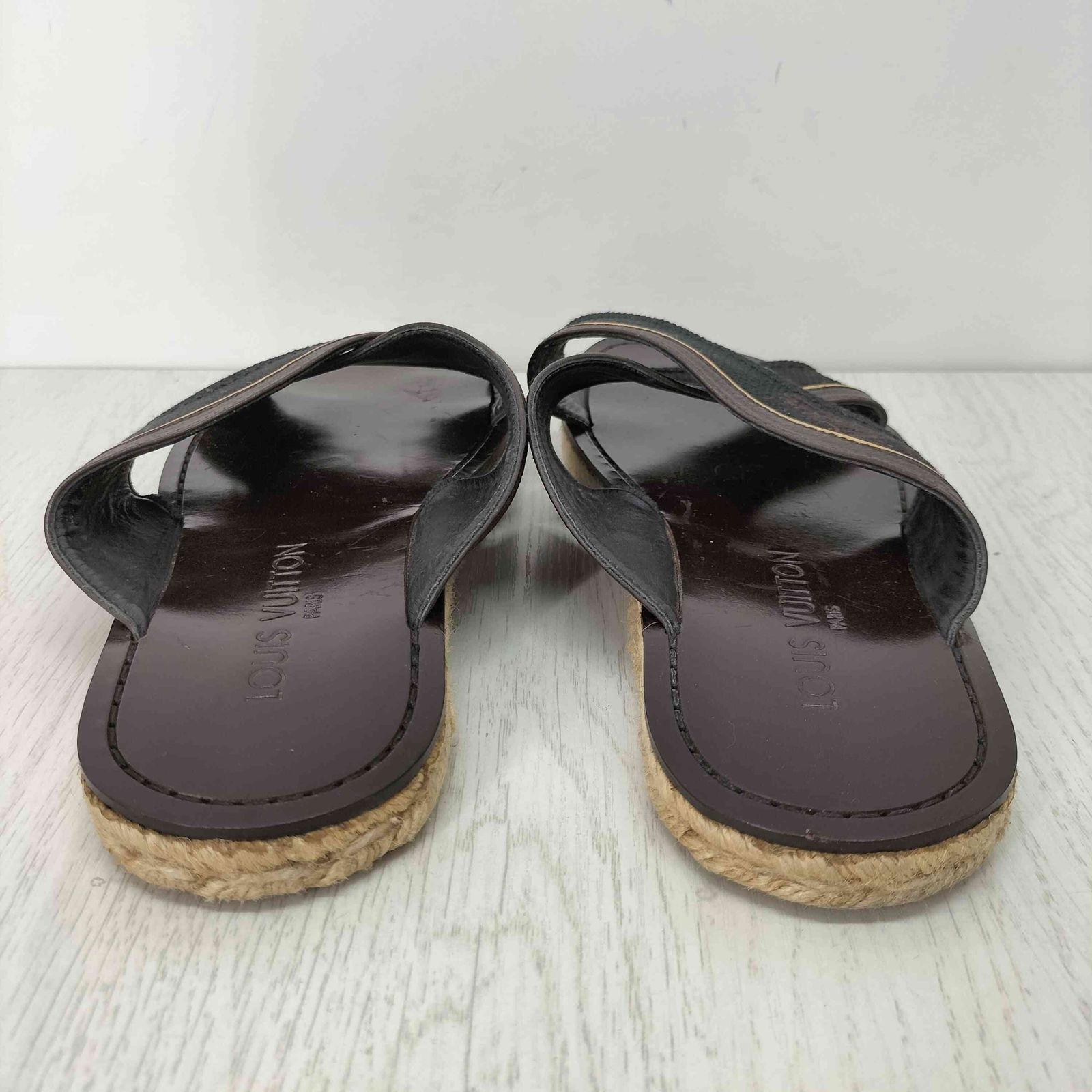 ルイヴィトン LOUIS VUITTON エスパドリーユ キャンバス レザー