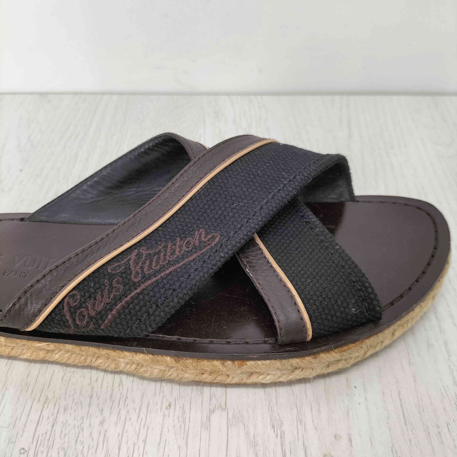 ルイヴィトン LOUIS VUITTON エスパドリーユ キャンバス レザー