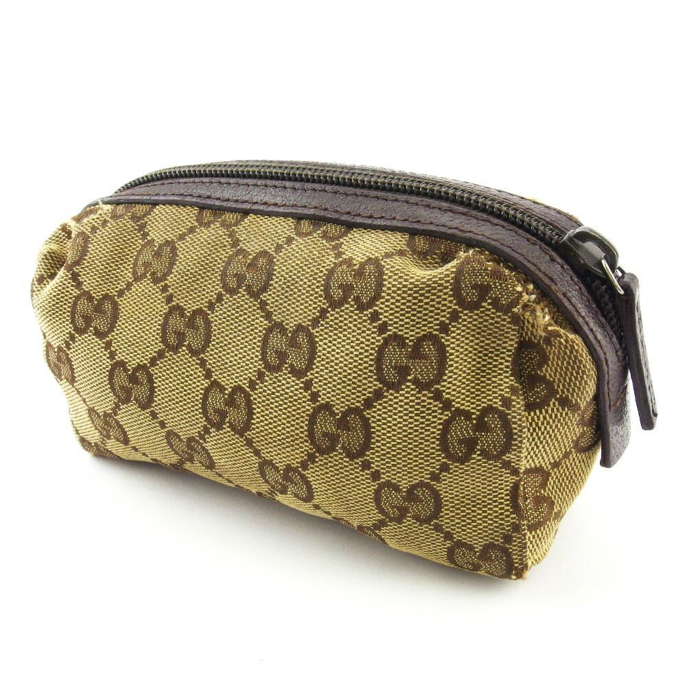 最大30％OFF】グッチ GUCCI ポーチ GGキャンバス ベージュ ブラウン