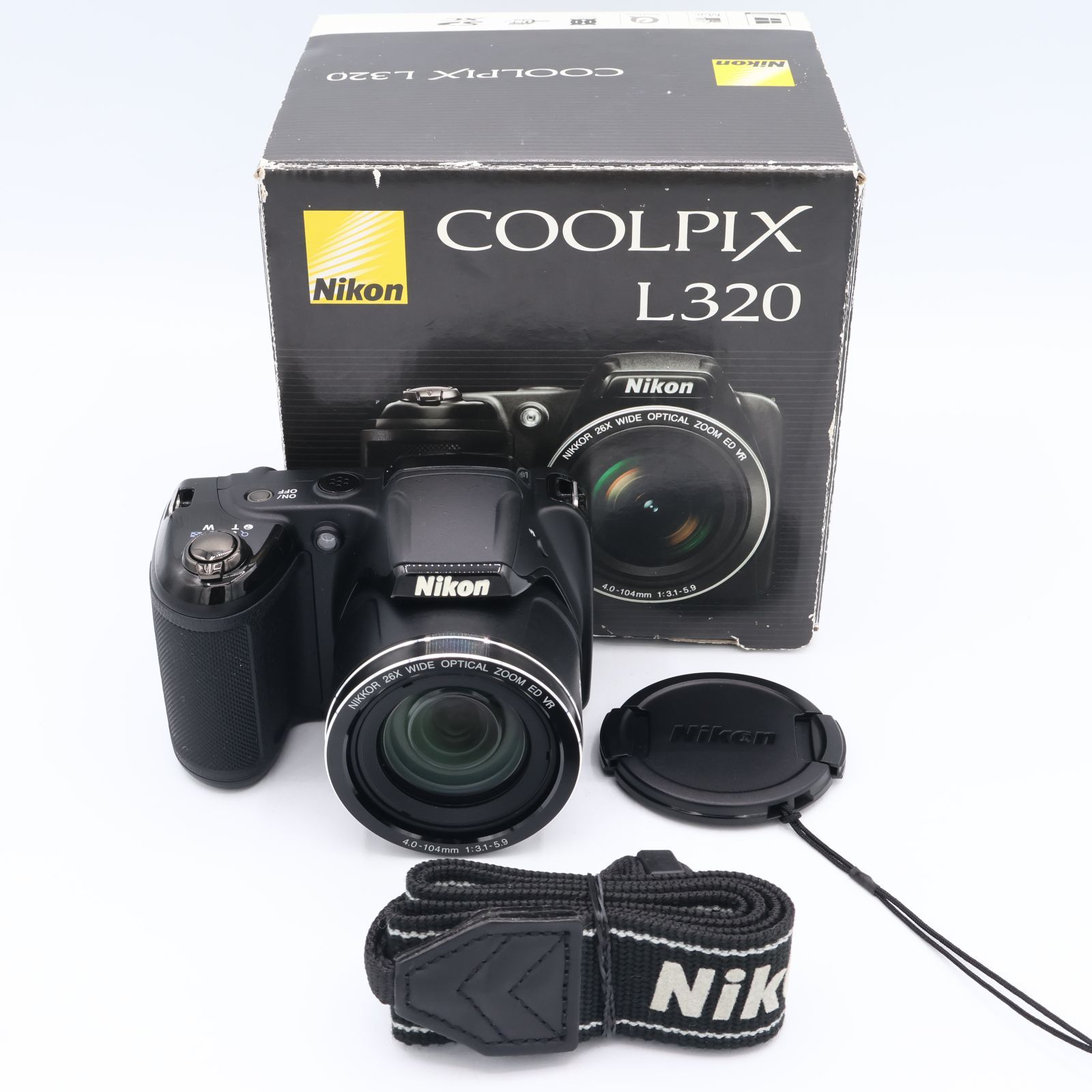 Nikon ニコン Coolpix L320 16.1MP デジタルカメラ 26倍光学ズーム