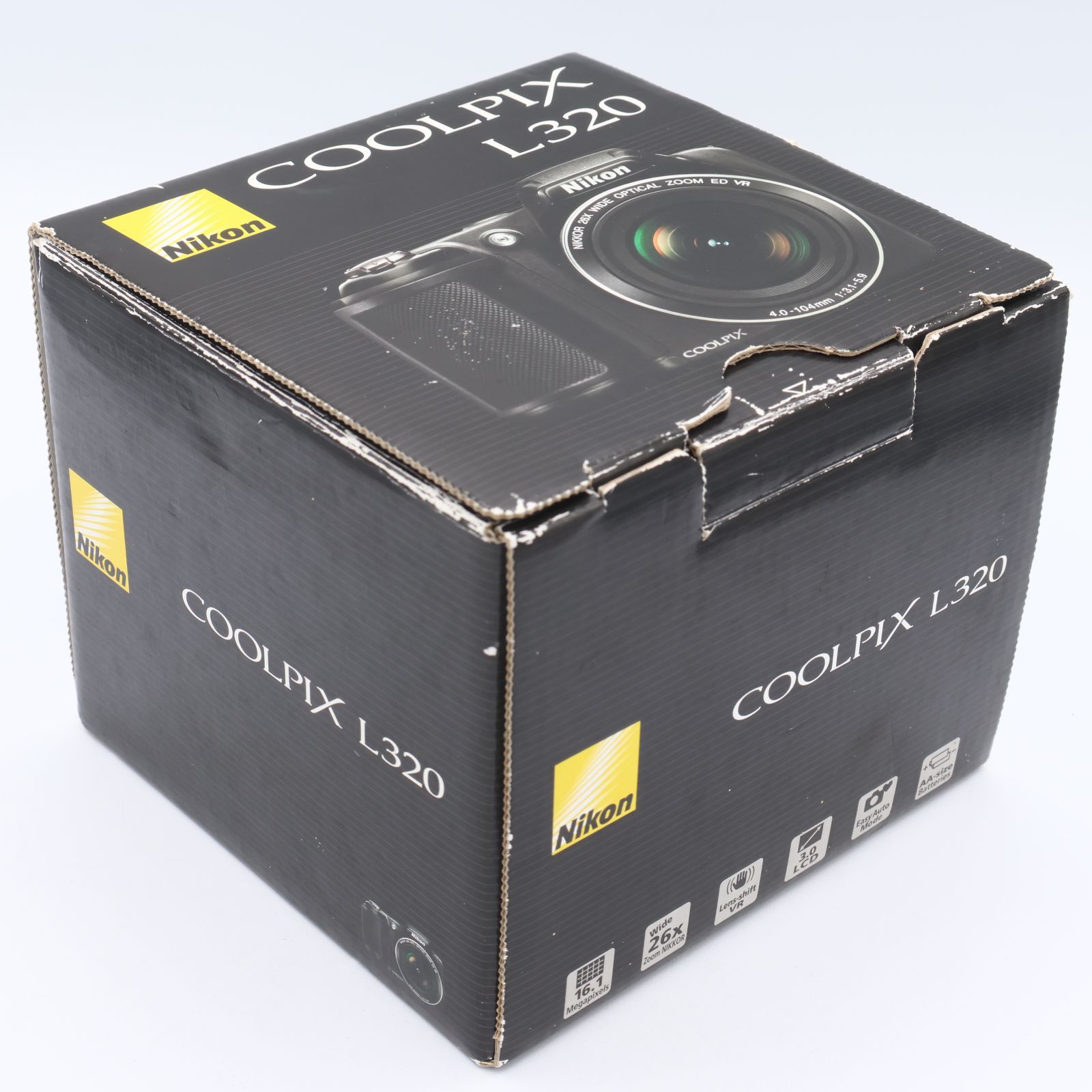 Nikon ニコン Coolpix L320 16.1MP デジタルカメラ 26倍光学ズーム