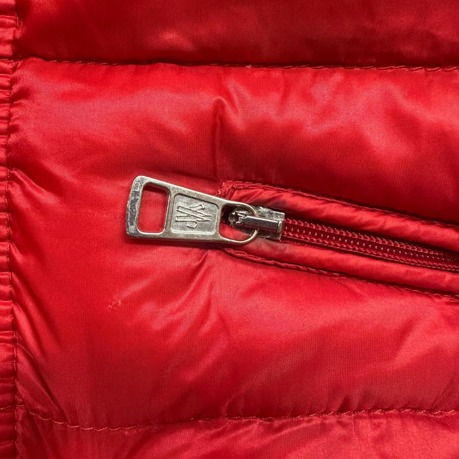  正規 MONCLER 08 AW ダウンベスト モンクレール 910-092-43319-50 レッド 1 4281 M ダウンベスト キルティングベスト ジャケット アウター