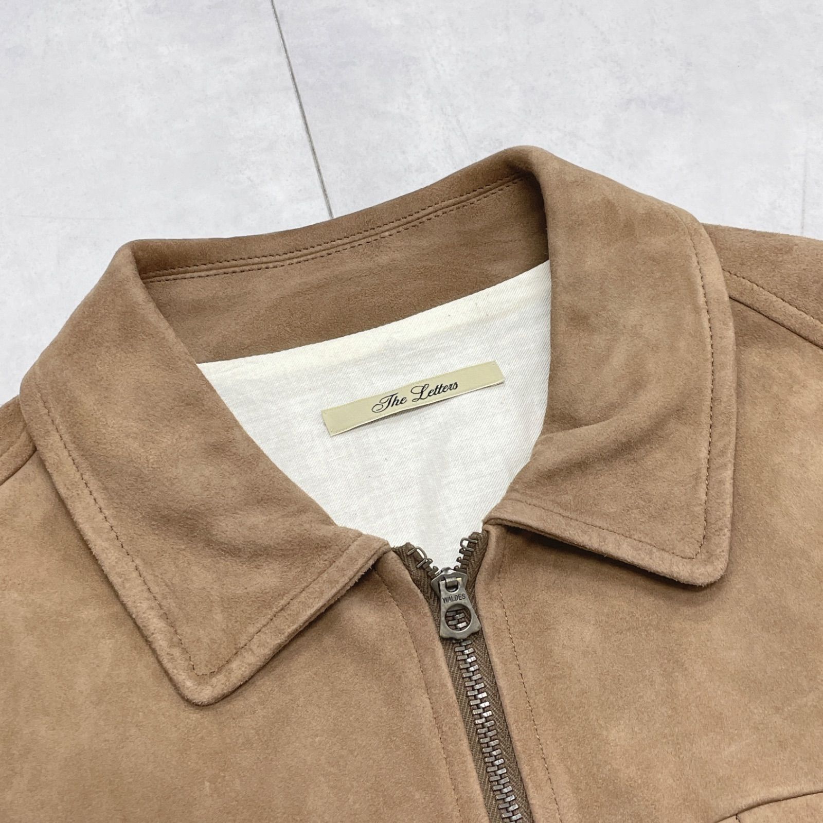 The Letters ザレターズ レザージャケット スウェード ブルゾン ジップ
