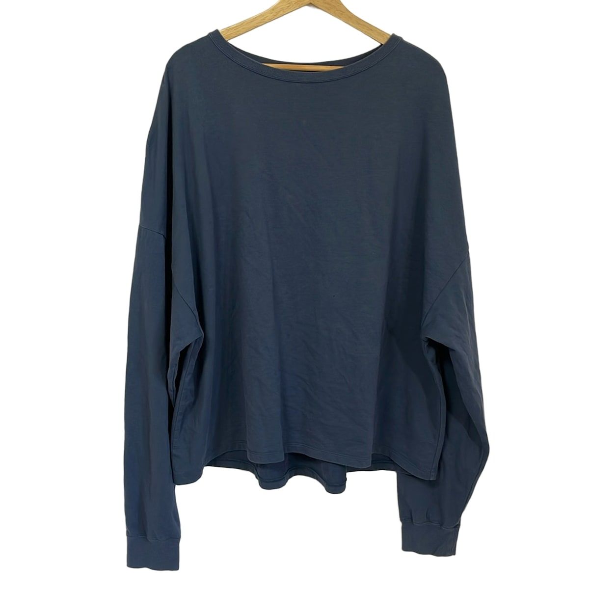 Curensology カレンソロジー 長袖カットソー サイズF レディース ブルーグレー クルーネック