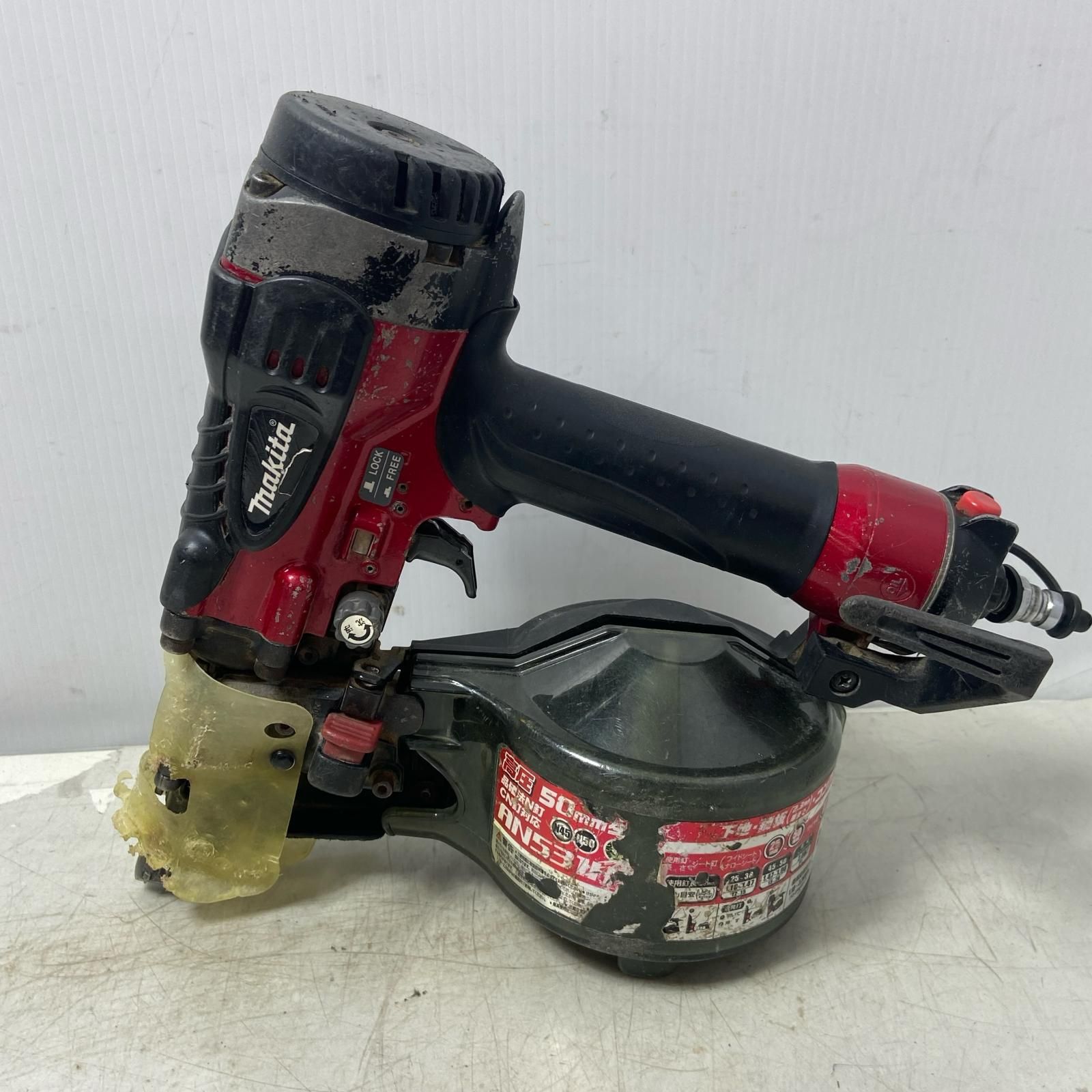 ΦΦMAKITA マキタ 50 mm 高圧 エア釘打機 AN 531 H レッド