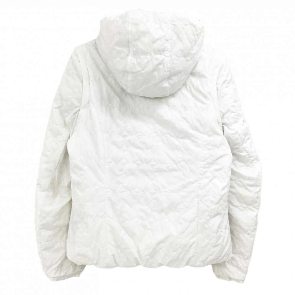 キャロウェイ リバーシブルダウンジャケット 白 キルティング 裏花柄