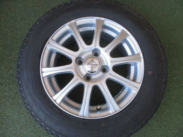  み ゼレーナ 155 80 R 14 スタッドレスタイヤ４本SET サクシード プロボックス NV 150 ADバン 14インチ タイヤ ホイールセット