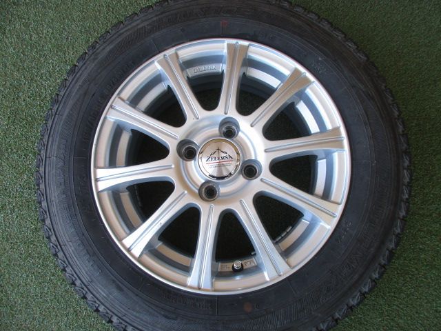 み ゼレーナ 155 80 R 14 スタッドレスタイヤ４本SET サクシード プロボックス NV 150 ADバン