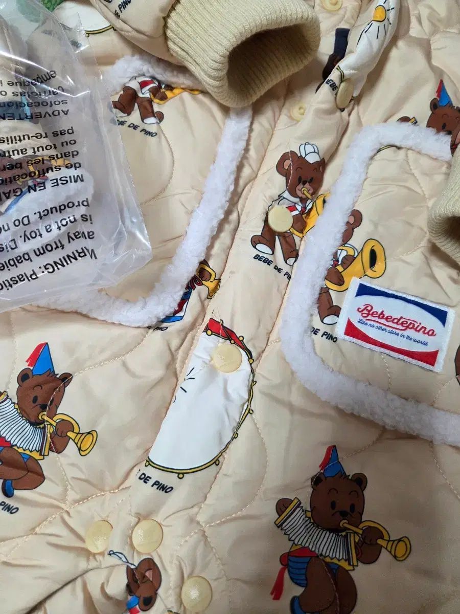 ベベデピノ キルティングオーバーオール 100