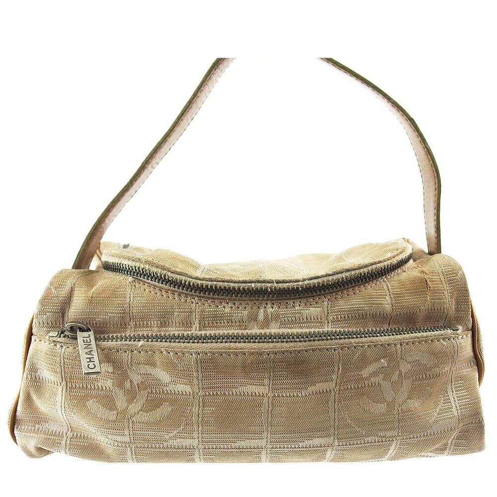 【BIGお買い物ラリー★30%OFFセール中】シャネル CHANEL ポーチニュートラベルライン オールドシャネル ベージュ シルバー レディース 中古 最大30％OFF☆新春セール】シャネル CHANEL ポーチ ニュートラベル