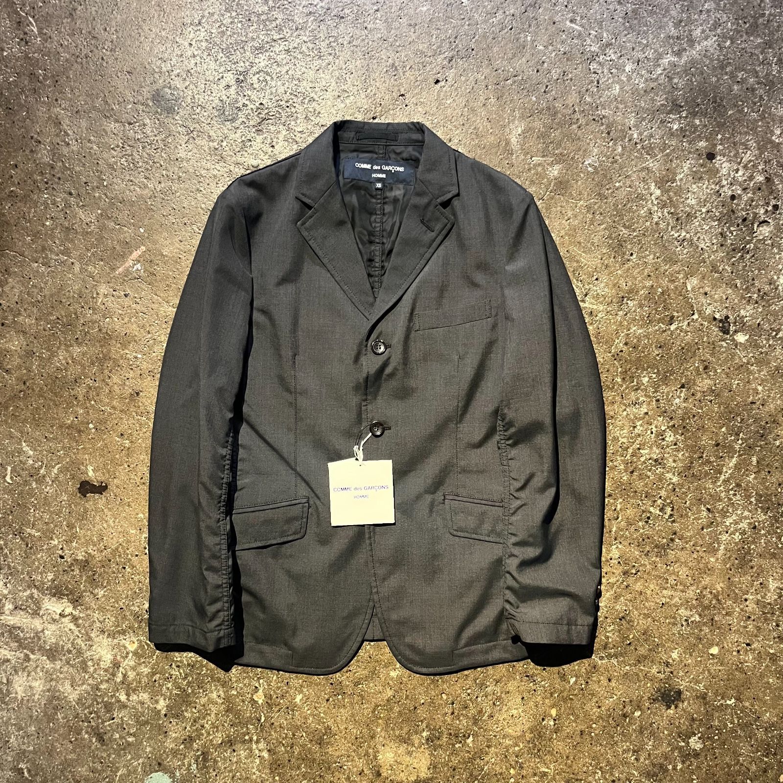 【新品タグ付き】コムデギャルソン オム パッカリング 3釦ジャケット XS COMME des GARCONS HOMME 18ss パッカリングセットアップ XS