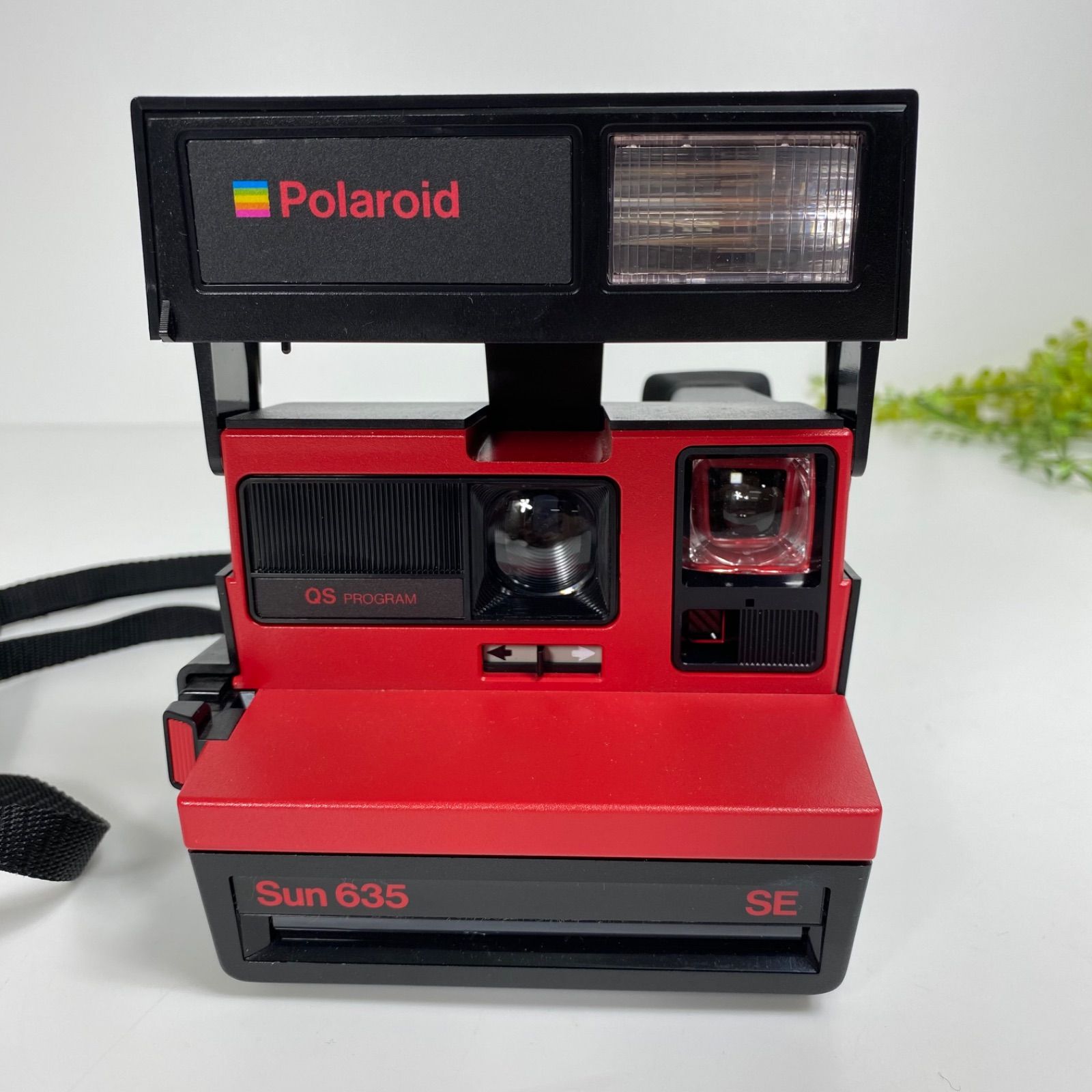 Polaroid Sun 635 SE ポラロイド インスタントカメラ 赤黒 ジャンク品
