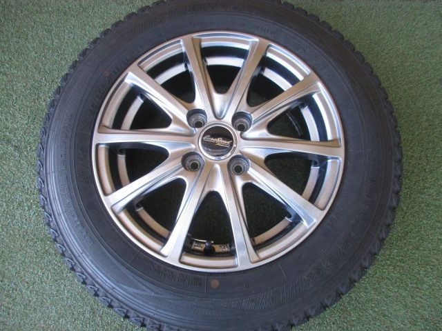 み ユーロスピード 155 80 R 14 スタッドレスタイヤ４本SET サクシード プロボックス NV 150 ADバン