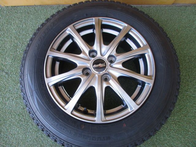 み ユーロスピード 155 80 R 14 スタッドレスタイヤ４本SET サクシード プロボックス NV 150 ADバン