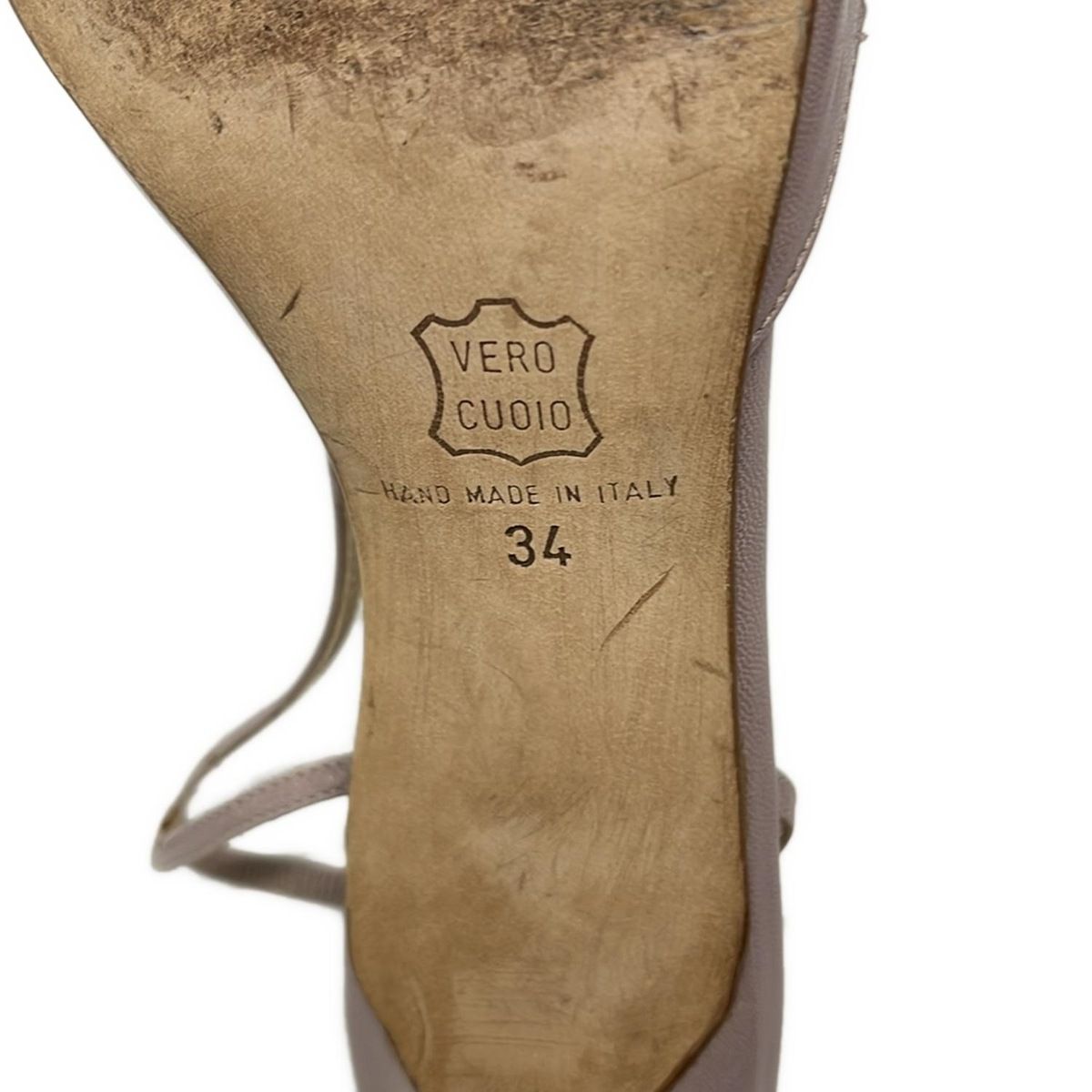  MANOLO BLAHNIK マノロブラニク サンダル 34 レディース - ベージュ レザー サンダル サンダル ミュール