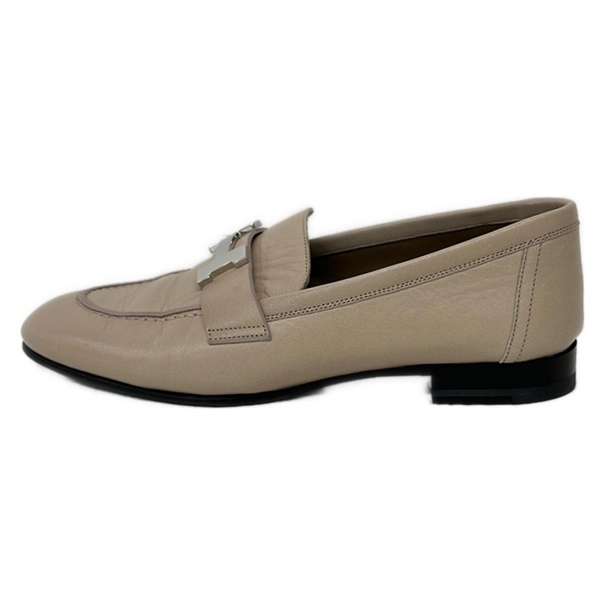 HERMES(エルメス) ローファー 35 レディース モカシン パリ ベージュ