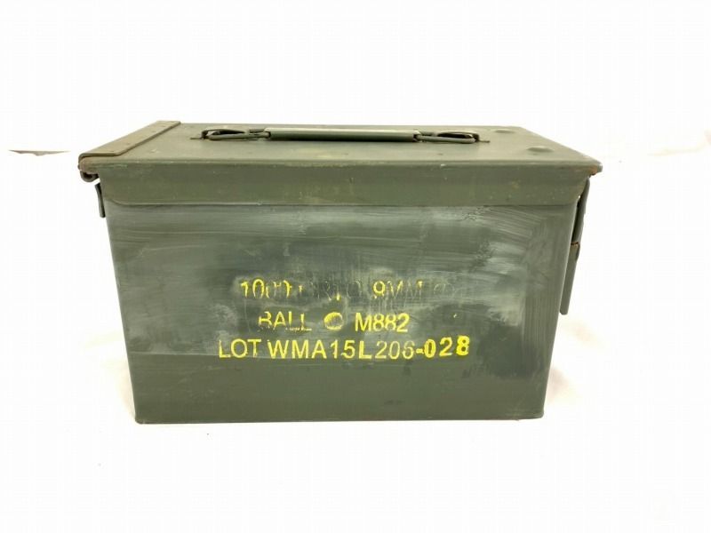 米軍放出品】アンモボックス アンモ缶 1個 ミリタリー アモカン 1000