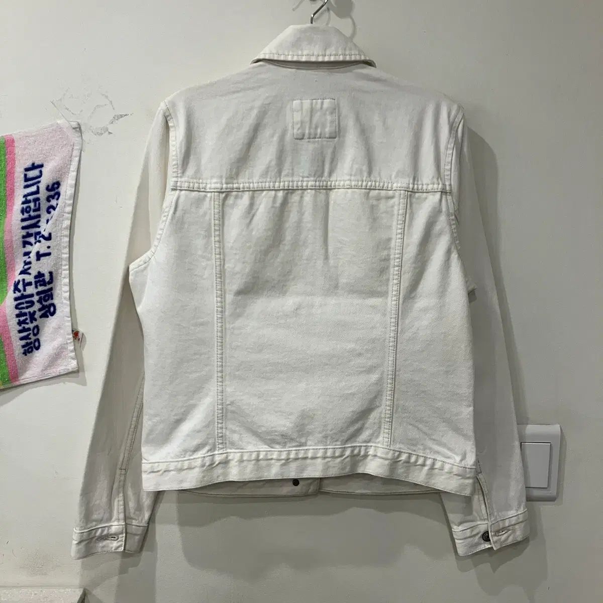 440 Abercrombie 白 デニムジャケット トラッカー ジャケット