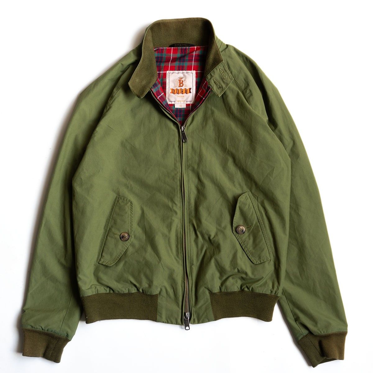 ✨美品✨バラクータ G9 ハリントンジャケット スイングトップ S グリーン 美品】 BARACUTA 【G9 スウィングトップ ハリントンジャケット】 38