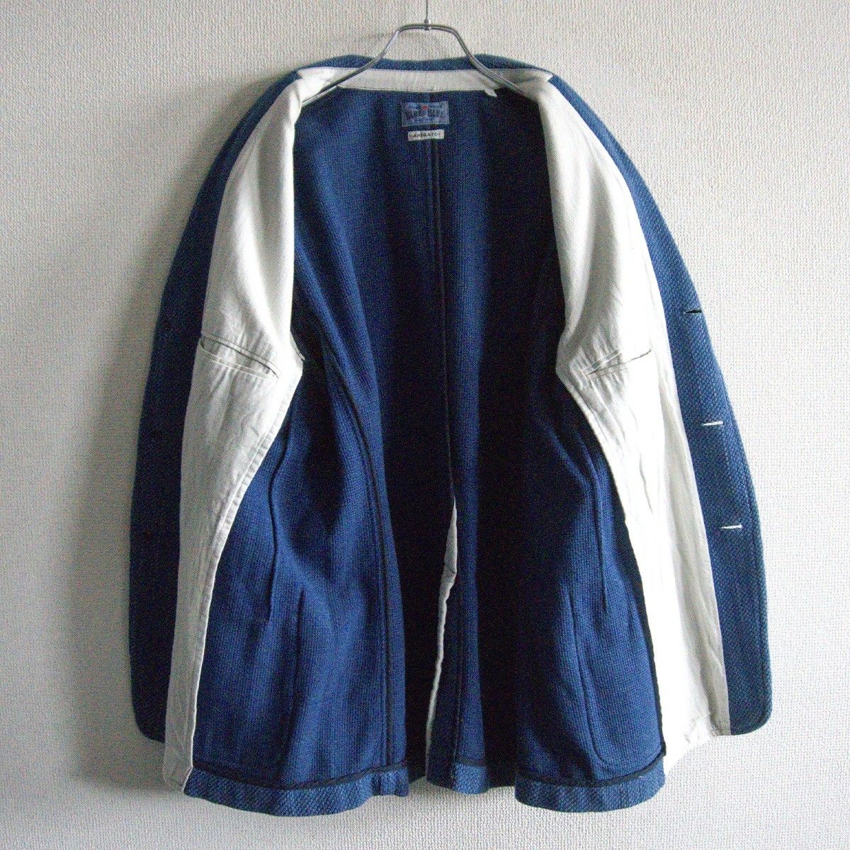 雰囲気抜群】 BLUE BLUE JAPAN 【ホンアイサシコ テーラードジャケット