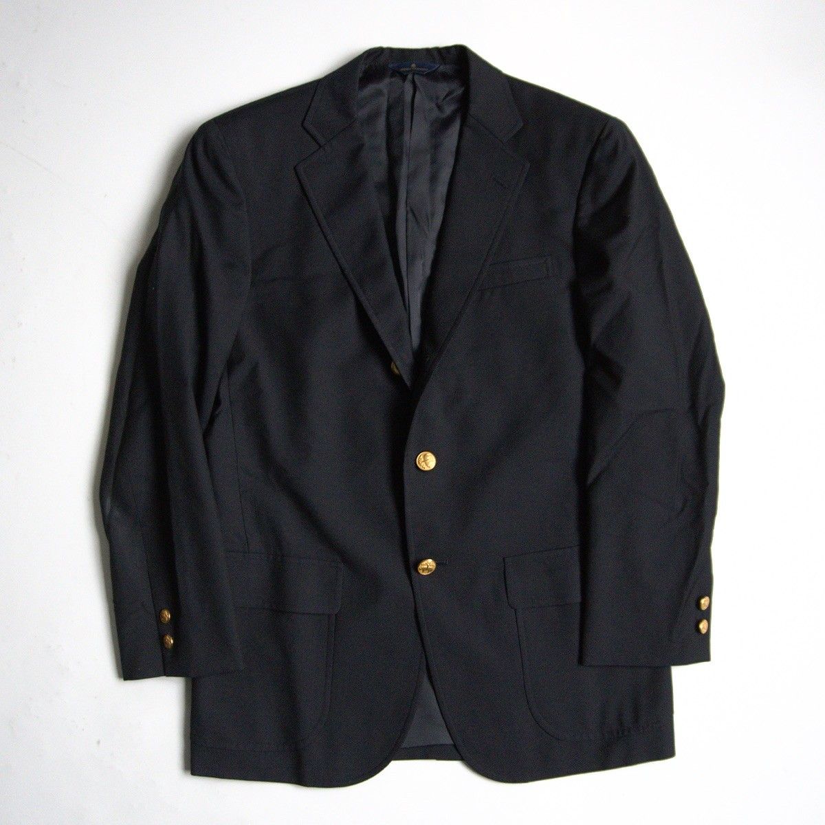 最高級品】BROOKS BROTHERS【テーラードジャケット /紺ブレ】36SHT 金