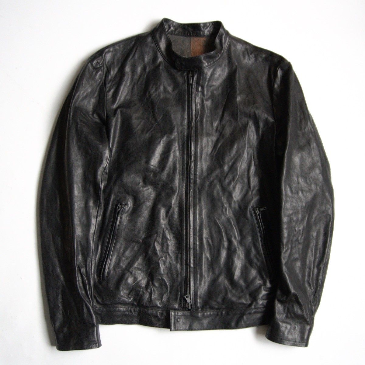 ISAMUKATAYAMA BACKLASH シングルライダース 牛革 イタリーオイルカーフ】ISAMU KATAYAMA BACKLASH【シングル ライダース