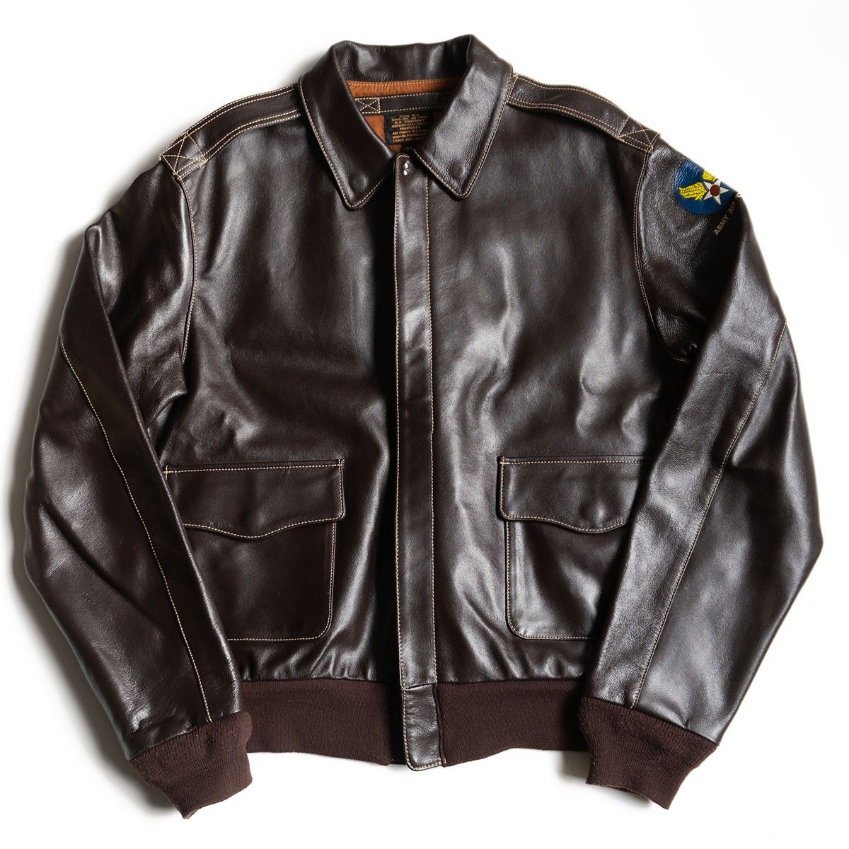 MORGAN PRODUCTIONS A-2 フライトジャケット エンボス加工 美品/ビッグサイズ】MORGAN PRODUCTIONS【A-2 レザー フライト