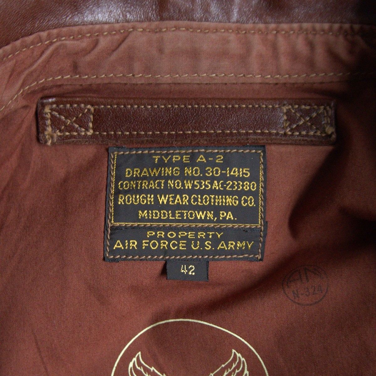 実名復刻/ビッグサイズ】BUZZ RICKSON'S【ROUGH WEAR/A-2 ホースハイド