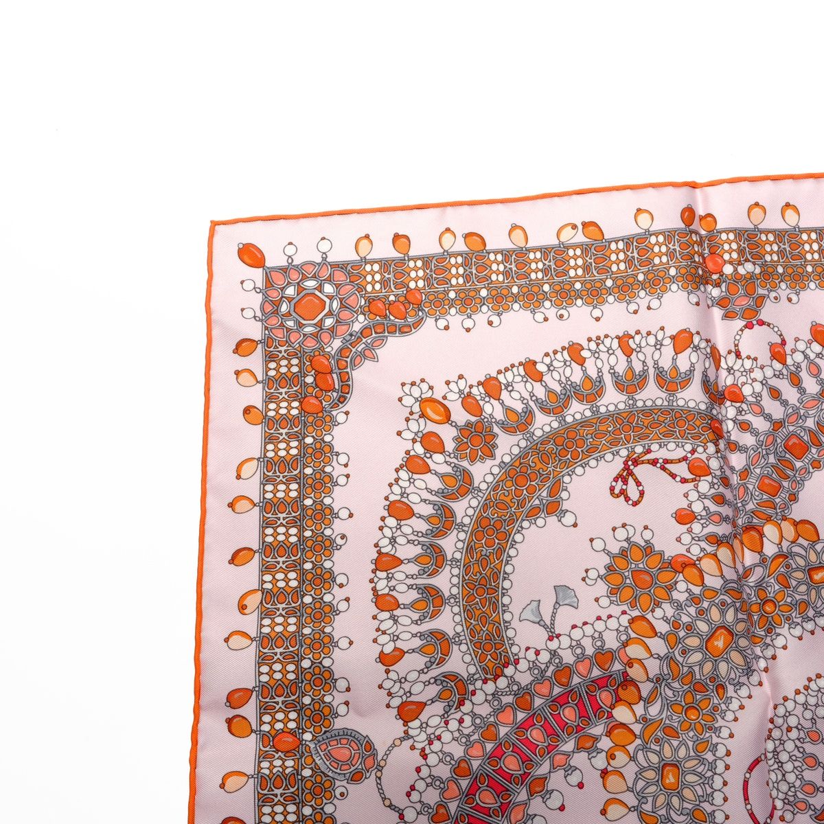 HERMES エルメス スカーフ シルク カレ 90 PARURES DES MAHARAJAS マハラジャの装身具