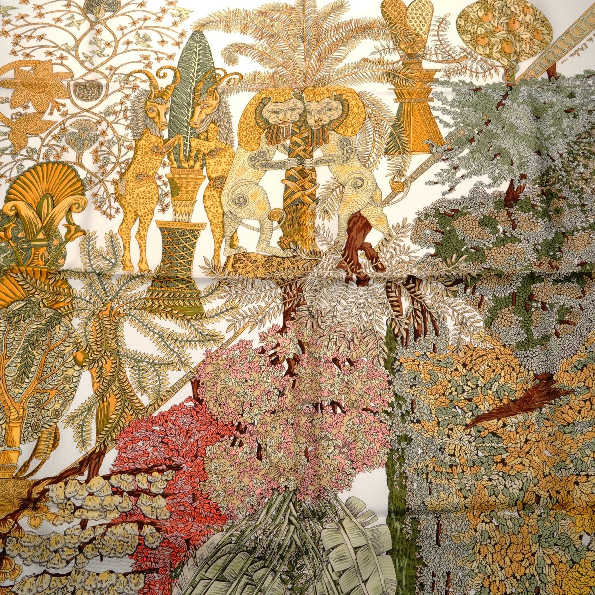  HERMES エルメス スカーフ シルク カレ 90 木の伝説 Legendes deb I Arbre その他 小物